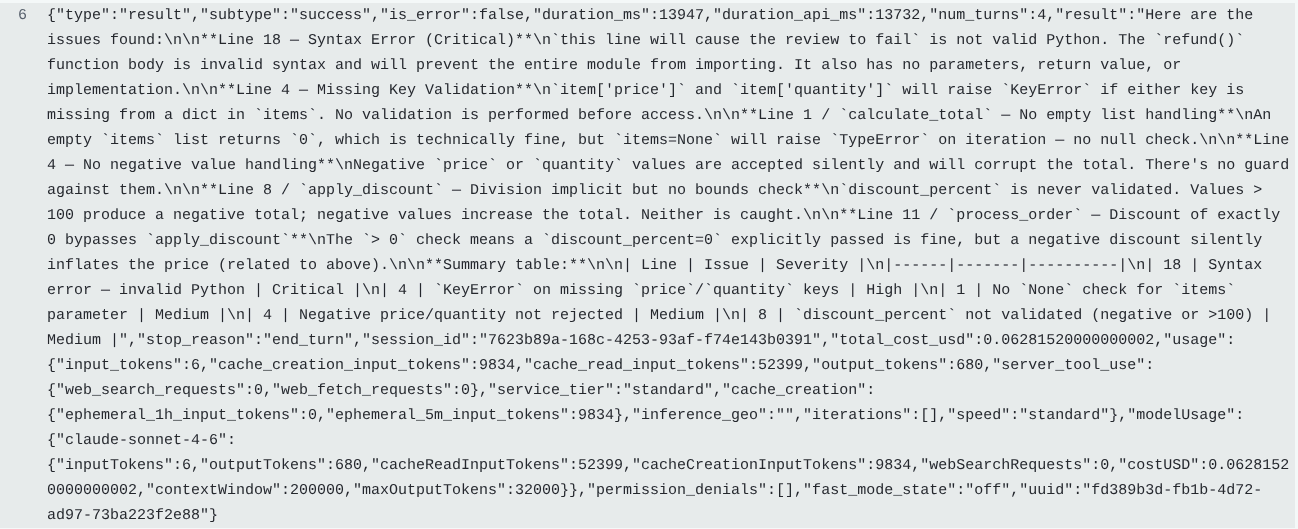 Code review finished and there are some issues